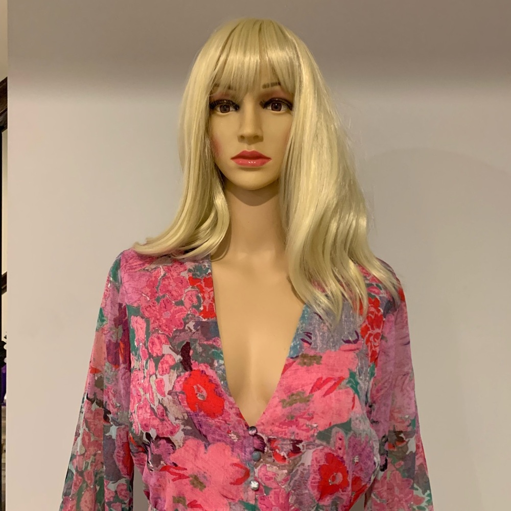 ASOS Hope & Ivy tie front split maxi dress in pink floral - Picture 5 of 8